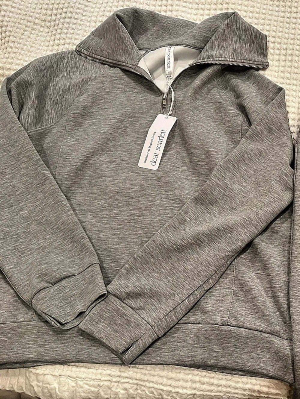 Dear Scarlett Gray Matching Set Sz Lrg NWT